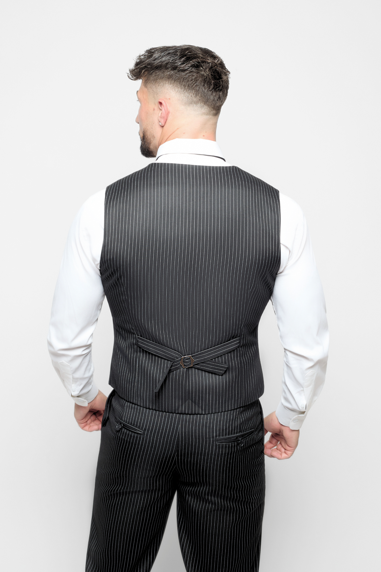 The Bespoke Black Pinstripe Jacket