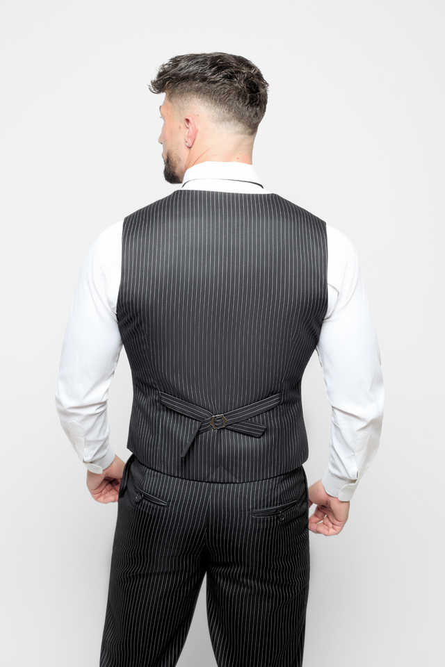 The Bespoke Black Pinstripe Jacket