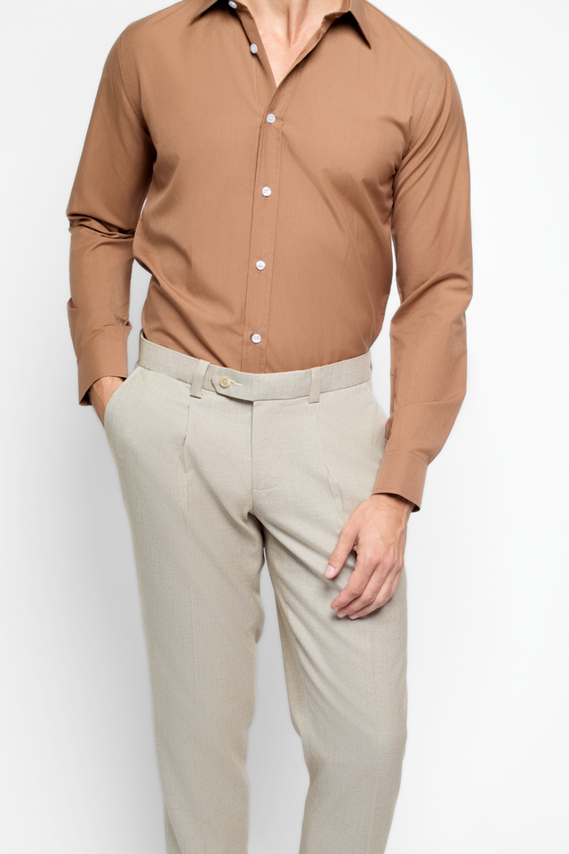 The Bespoke Fit Monaco Brown Shirt