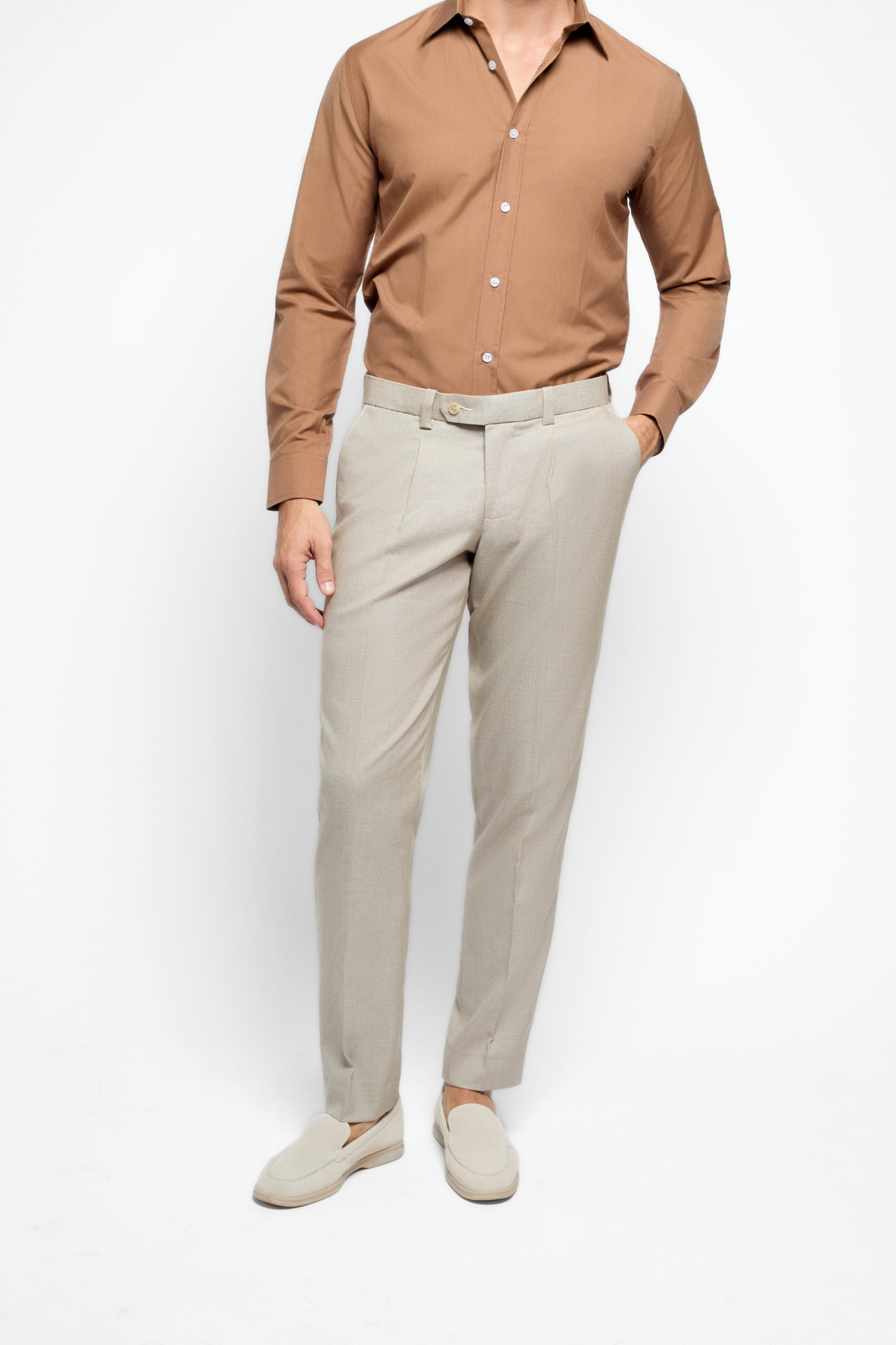 The Bespoke Fit Monaco Brown Shirt