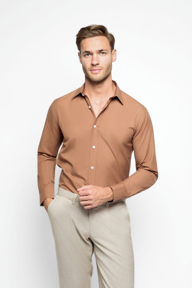 The Bespoke Fit Monaco Brown Shirt