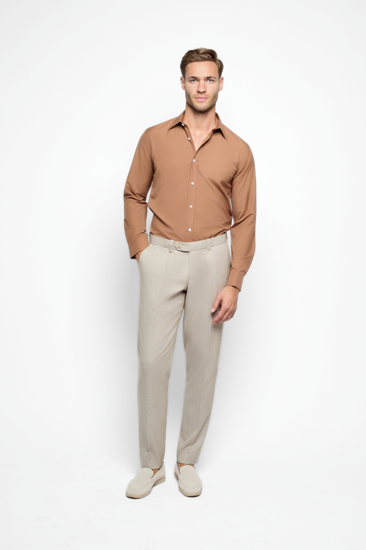 The Bespoke Fit Monaco Brown Shirt