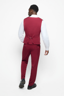 008 Rouge Pinstripe Trousers
