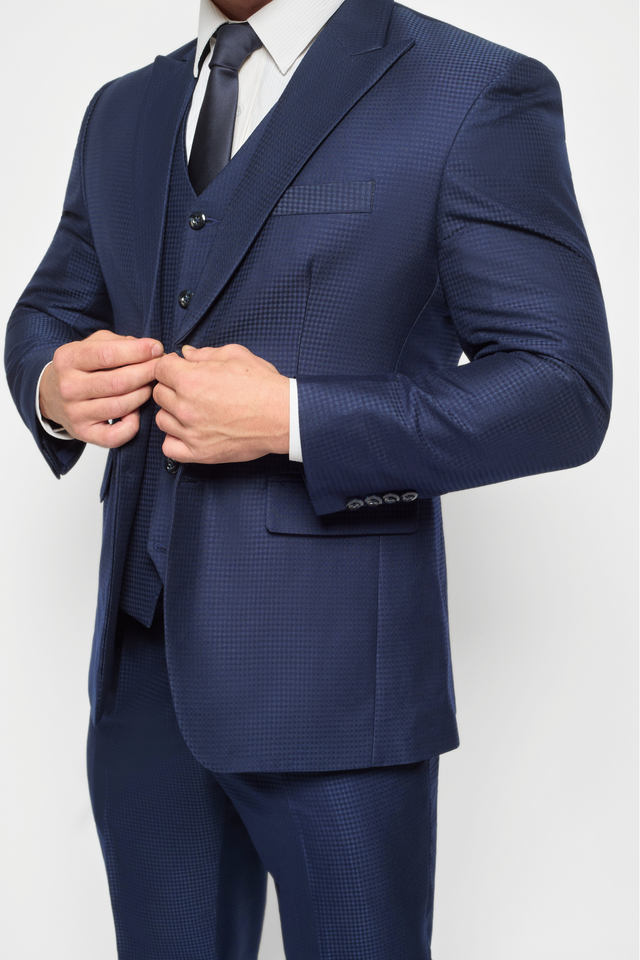 The Bespoke Royal Grid Blue Suit