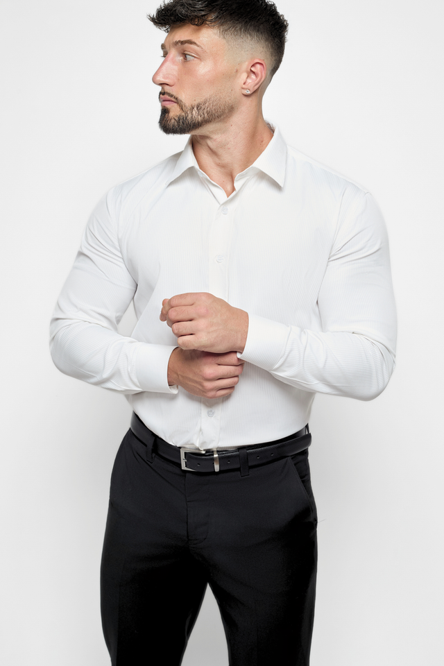 The Bespoke Fit Striped White Shirt