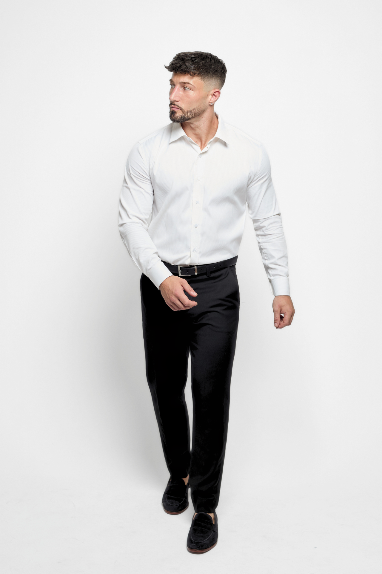 The Bespoke Fit Striped White Shirt