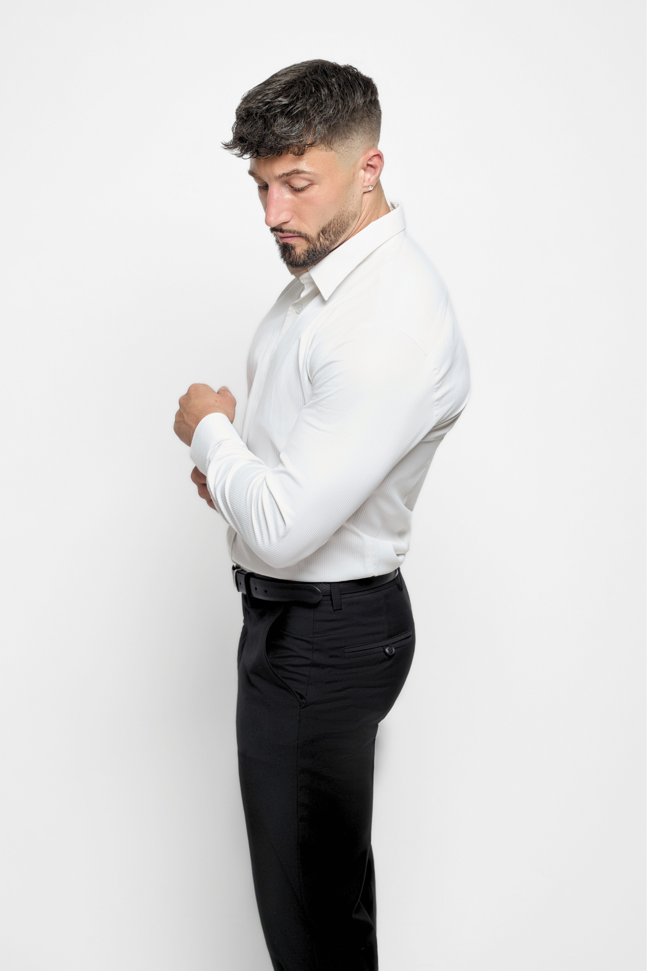 The Bespoke Fit Striped White Shirt