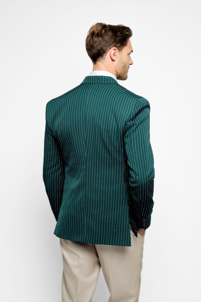 The Bespoke Green Pinstripe Suit