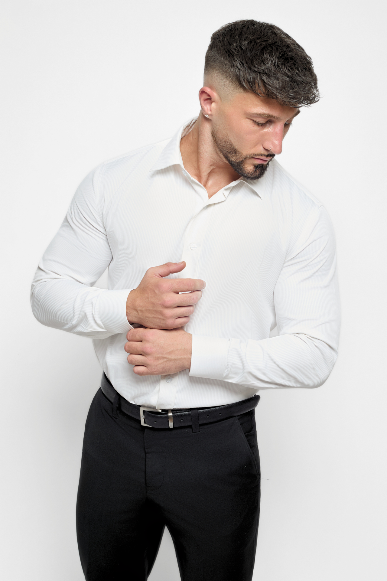 The Bespoke Fit Striped White Shirt