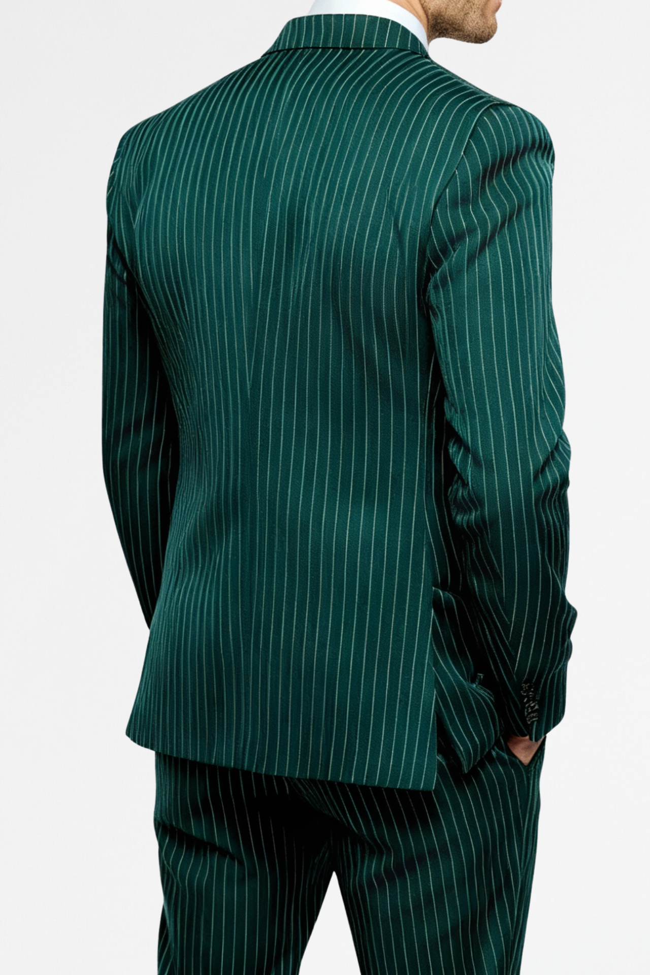 The Bespoke Green Pinstripe Suit