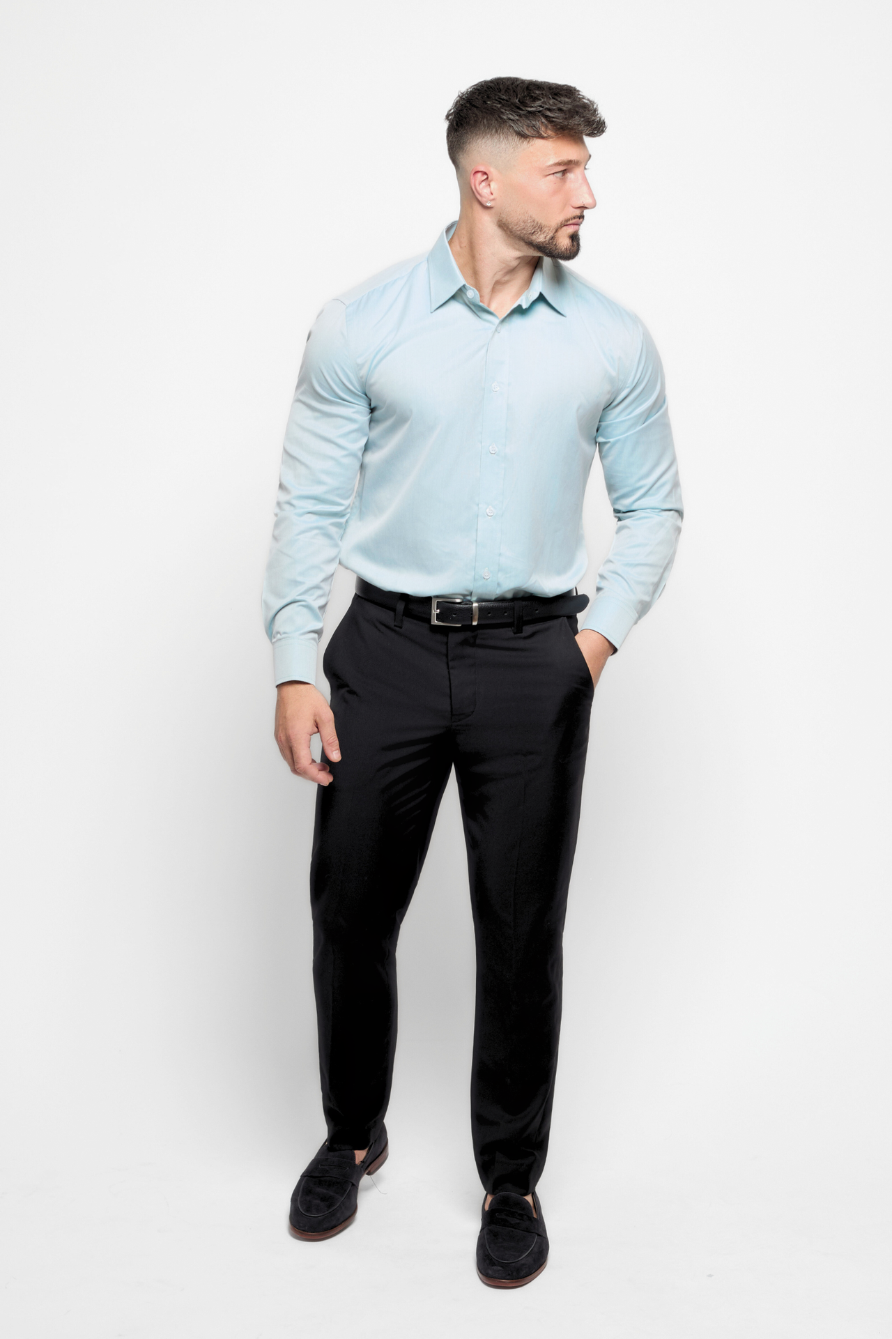 The Bespoke Fit Ice Blue Shirt