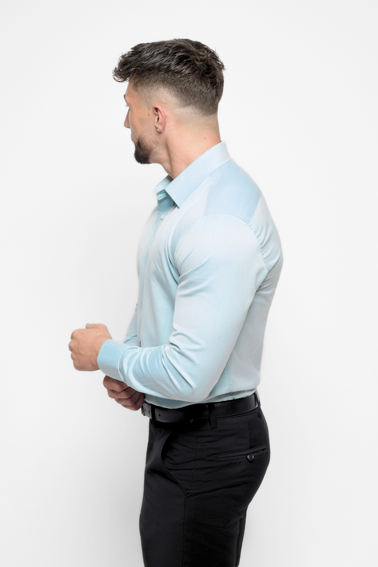 The Bespoke Fit Ice Blue Shirt