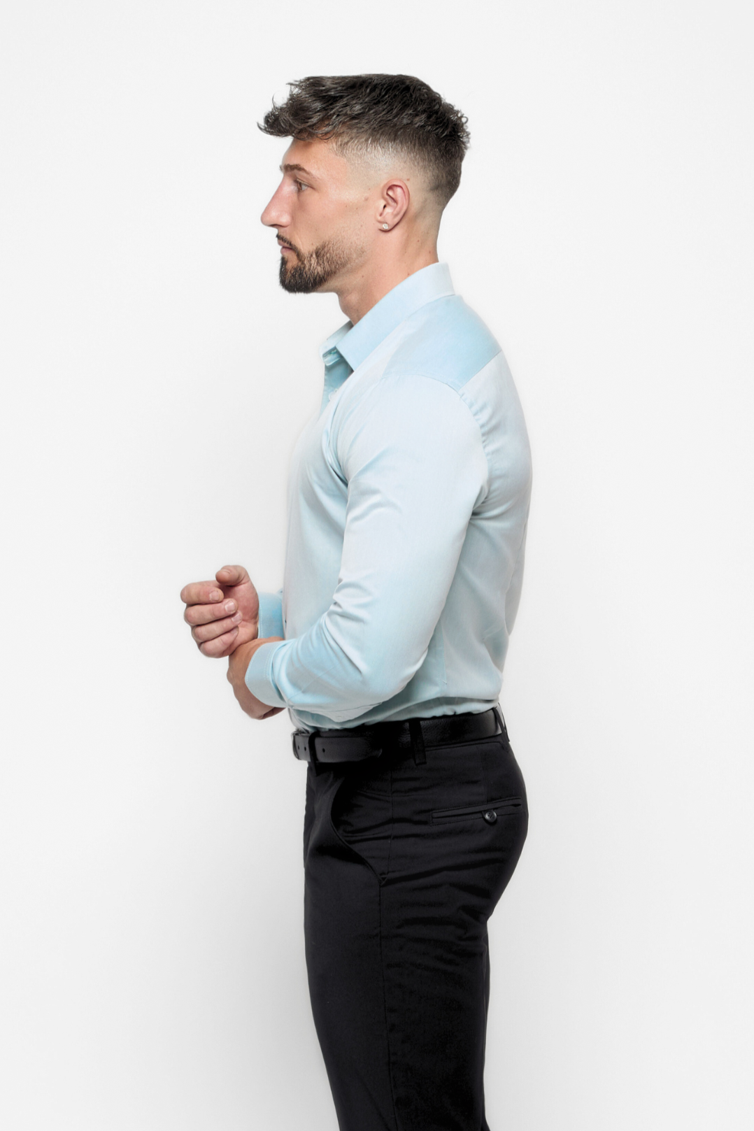 The Bespoke Fit Ice Blue Shirt