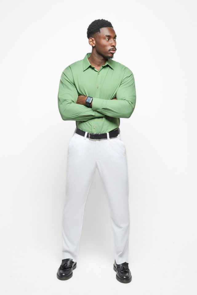 Bespoke Fit Green Shirt – RENZ TAILORS