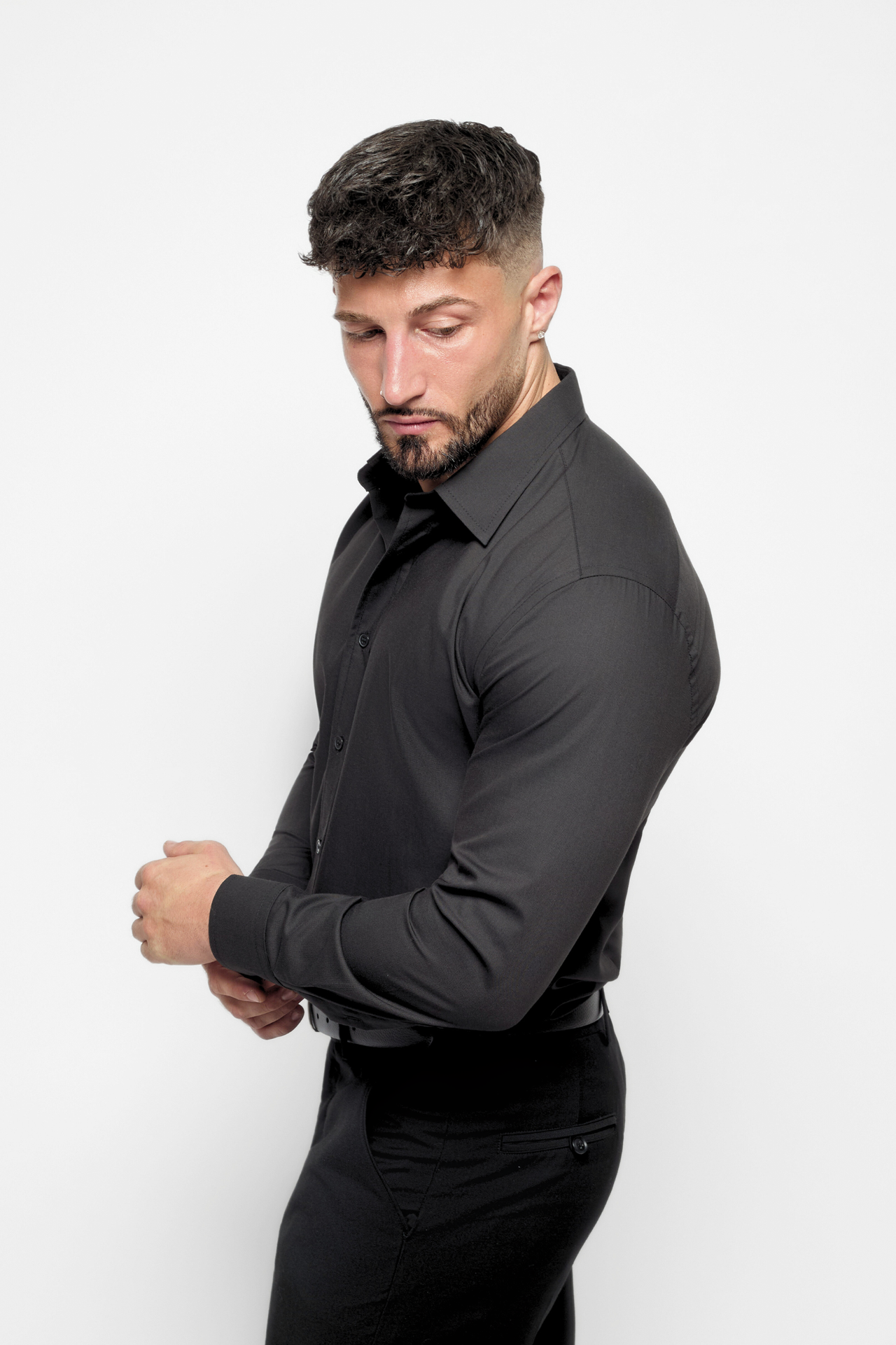 The Bespoke Fit Black Noir Shirt