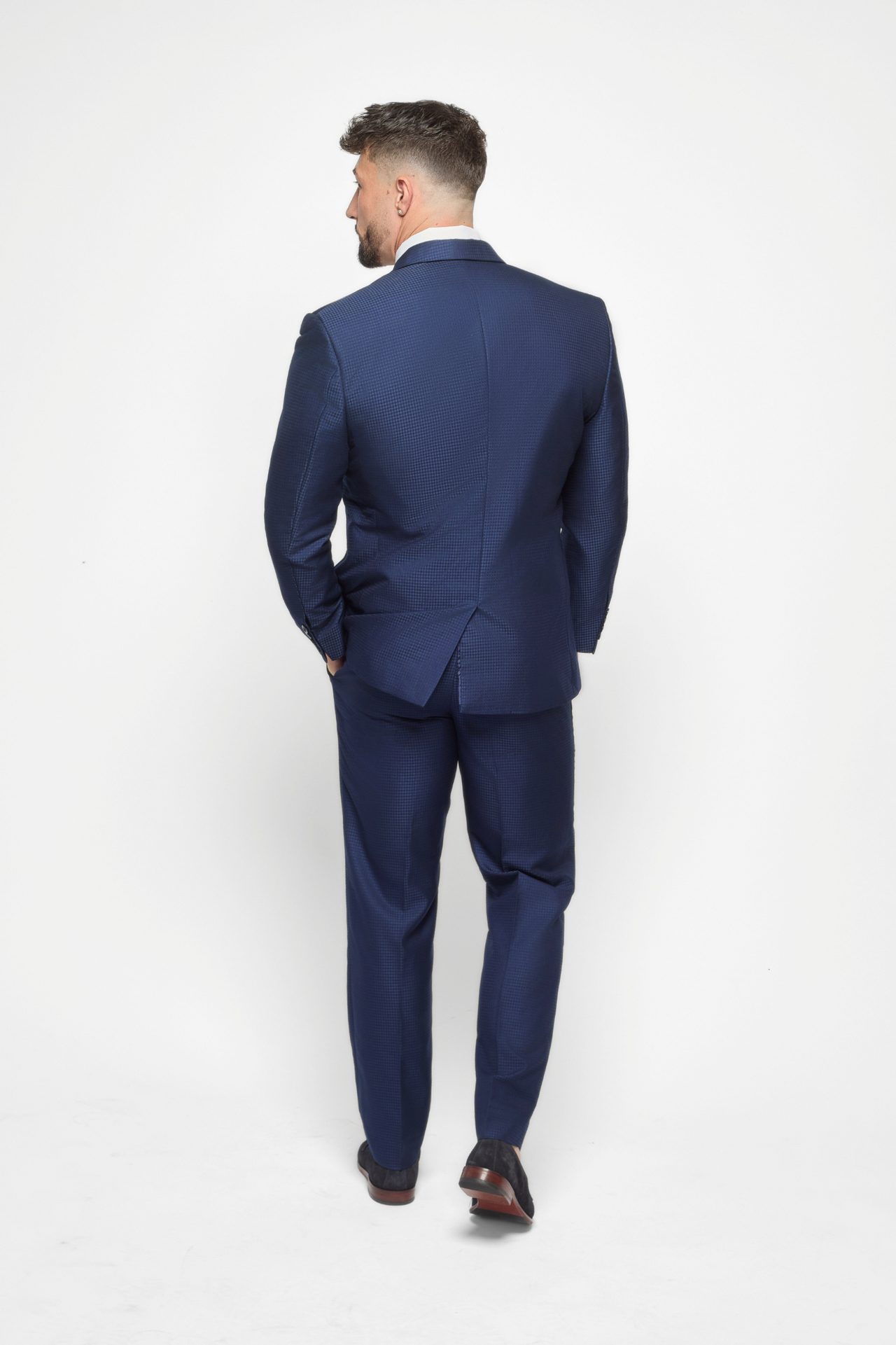 The Bespoke Royal Grid Blue Suit