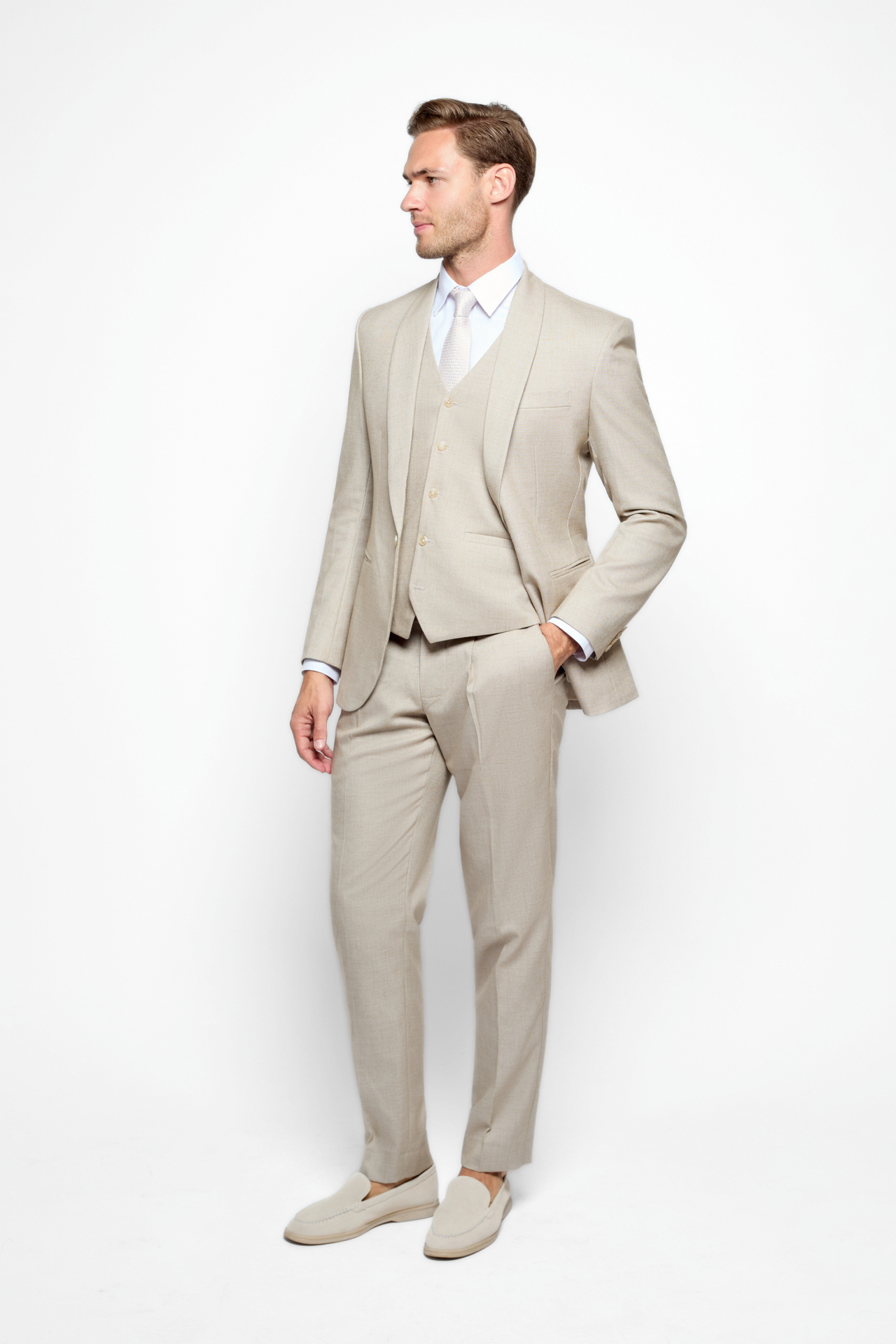 The Bespoke Champagne Suit