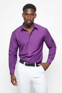 Bespoke Fit Deep Purple Shirt