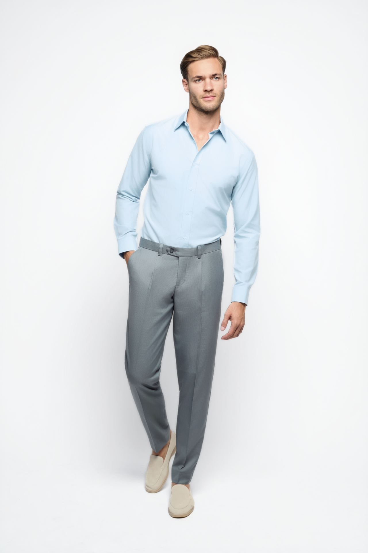 The Bespoke Fit Ocean Blue Shirt